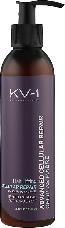 Несмываемая сыворотка с экстрактом шелка и аргановым маслом - KV-1 Advanced Celular Repair Hair Lifting — фото N1