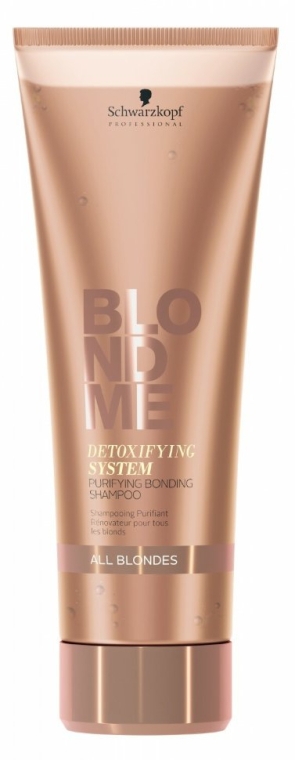 Очищающий бондинг-шампунь для волос - Schwarzkopf BlondMe Detoxifying System Purifying Bonding Shampoo — фото N1