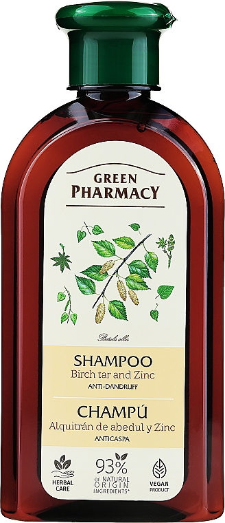 Шампунь "Березові бруньки та рицинова олія" - Зелена Аптека