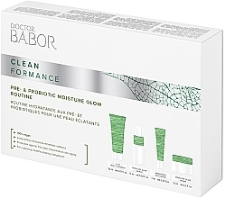 Парфумерія, косметика Набор, 4 продукта - Babor Babor Doctor Babor Clean Pre-& Probiotic Moisture Glow Routine Set