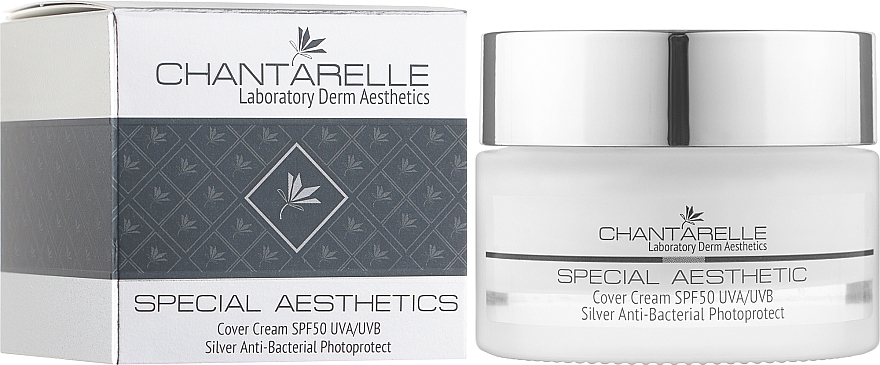 Завершающий антибактериальный крем - Chantarelle Special Aesthetics Cover Silver Cream Anti-Bacterial Photoprotect — фото N2