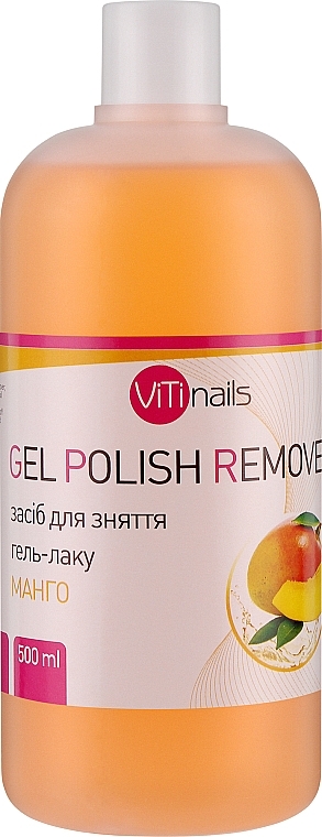 Рідина для зняття гель-лаку з екстрактом манго - ViTinails Gel Polish Remover — фото N2