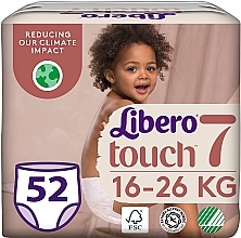 Подгузники-трусики детские Touch Pants 7 (16-26 кг), 52 шт. (2х26) - Libero — фото N1