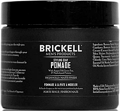 Помада для укладки волос - Brickell Men's Products Styling Clay Pomade — фото N1