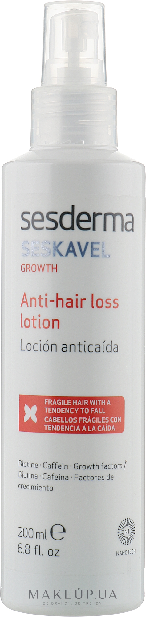 Лосьон против выпадения волос - SesDerma Laboratories Seskavel Anti-Hair Loss Lotion — фото 200ml