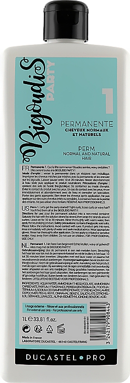 Жидкость для завивки натуральных волос - Laboratoire Ducastel Subtil Permanent №1 — фото N4
