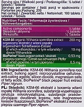 Пищевая добавка "Ашваганда KSM-66", в таблетках - AllNutrition Ashwagandha KSM-66 — фото N4