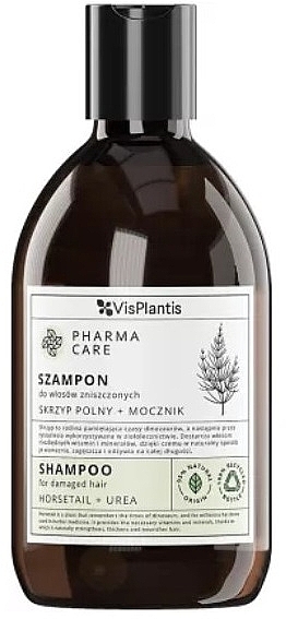 Шампунь для пошкодженого волосся "Хвощ + сечовина" - Vis Plantis Pharma Care Horsetail + Urea Shampoo — фото N1