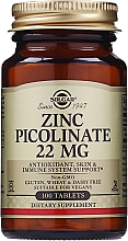 Парфумерія, косметика Дієтична добавка "Цинк піколінат", 22 мг - Solgar Zinc Picolinate