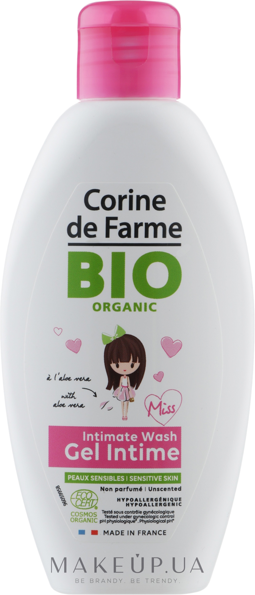 Органічний засіб для інтимної гігієни - Corine de Farme Bio Organic Gel Intime — фото 125ml