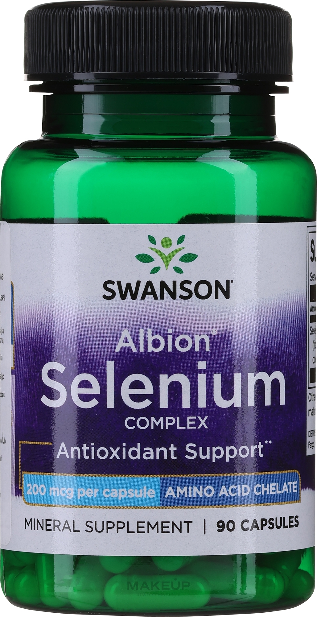Пищевая добавка "Селениум комплекс", 200 мкг, 90 капсул - Swanson Selenium Complex  — фото 90шт