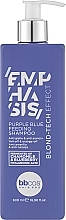 Шампунь питательный с фиолетово-синим пигментом - BBcos Emphasis Blond-Tech Effect Purple Blue Feeding Shampoo  — фото N1