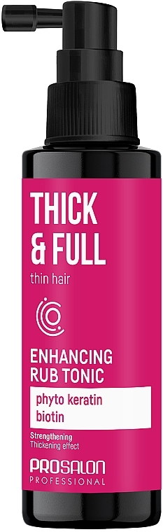 Укрепляющий тоник-втирка для тонких и ослабленных волос - Prosalon Thick & Full Enhancing Rub Tonic — фото N1