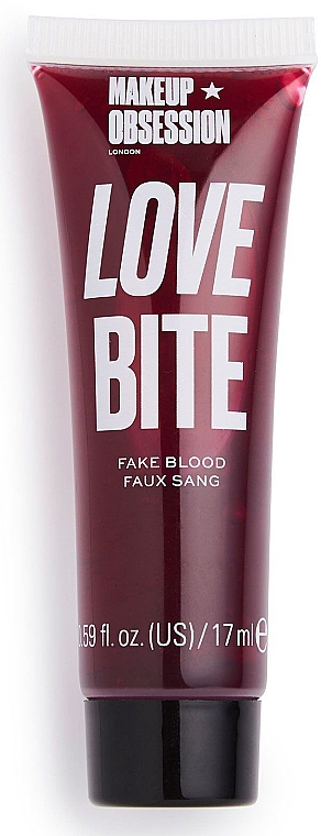 Штучна кров - Makeup Obsession Halloween Love Bite Fake Blood — фото N1
