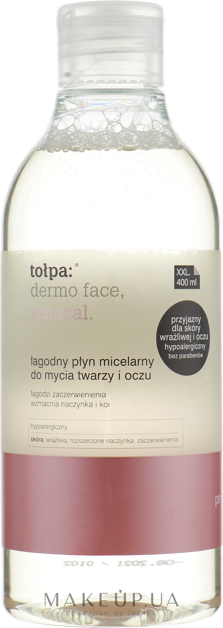 Мицеллярная вода - Tolpa Dermo Face Rosacal — фото 400ml