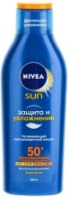 Лосьон увлажняющий солнцезащитный "Защита и увлажнение" SPF 50+ - NIVEA Sun Care — фото N2
