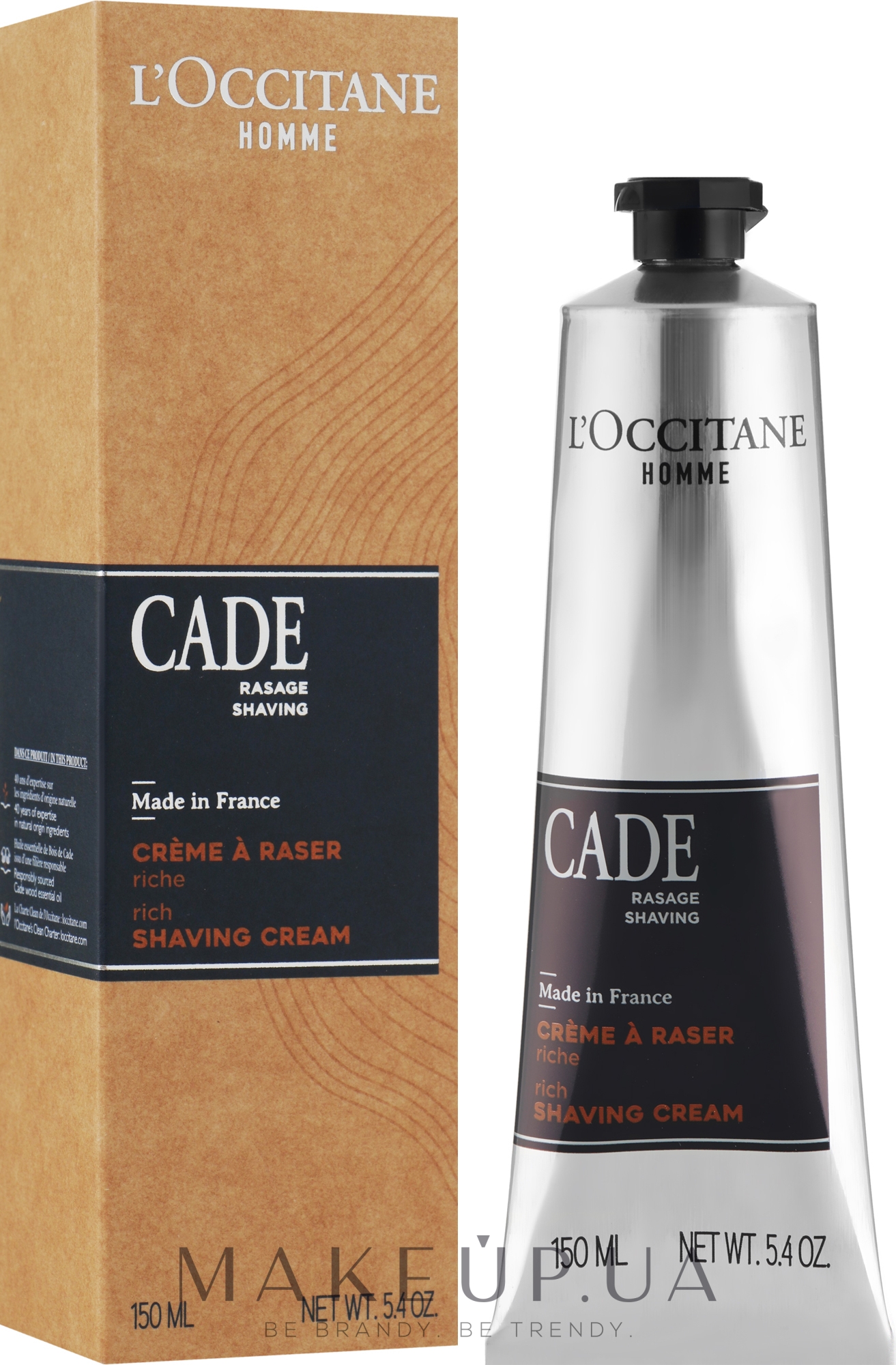 Крем для бритья "Можжевельник" - L'Occitane Cade Shaving Cream Men — фото 150ml