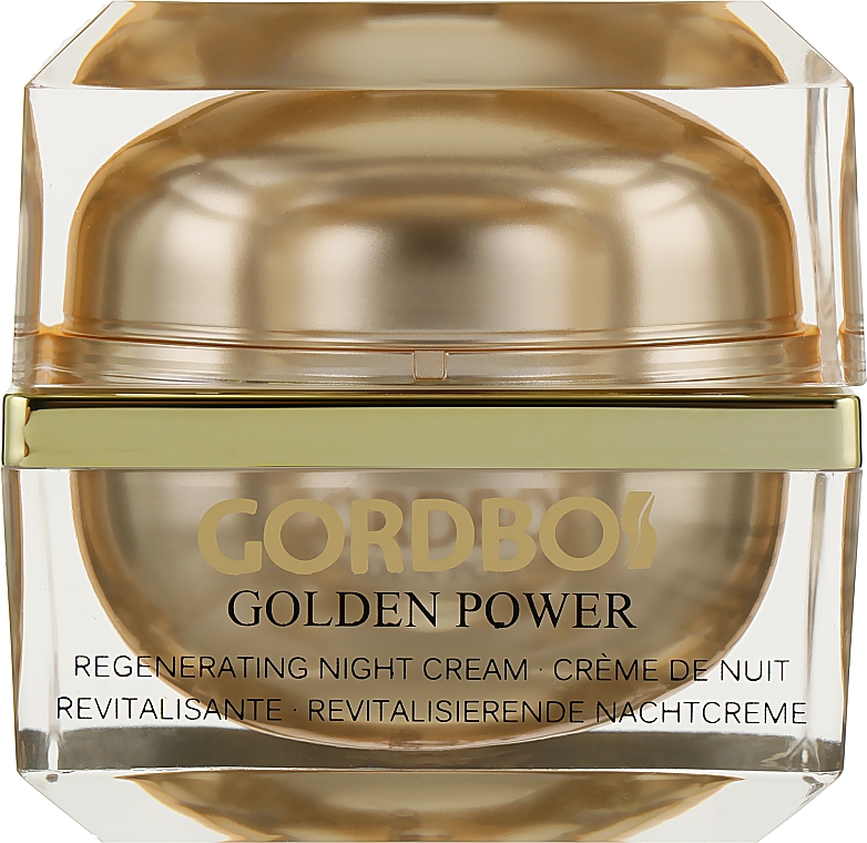 Нічний крем для обличчя - Gordbos Golden Power Regenerating Night Cream — фото N1