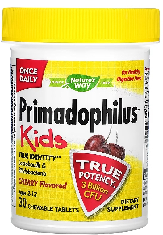 Пробиотики для детей "Вишня" - Nature’s Way Primadophilus Kids Cherry Flavor — фото N3