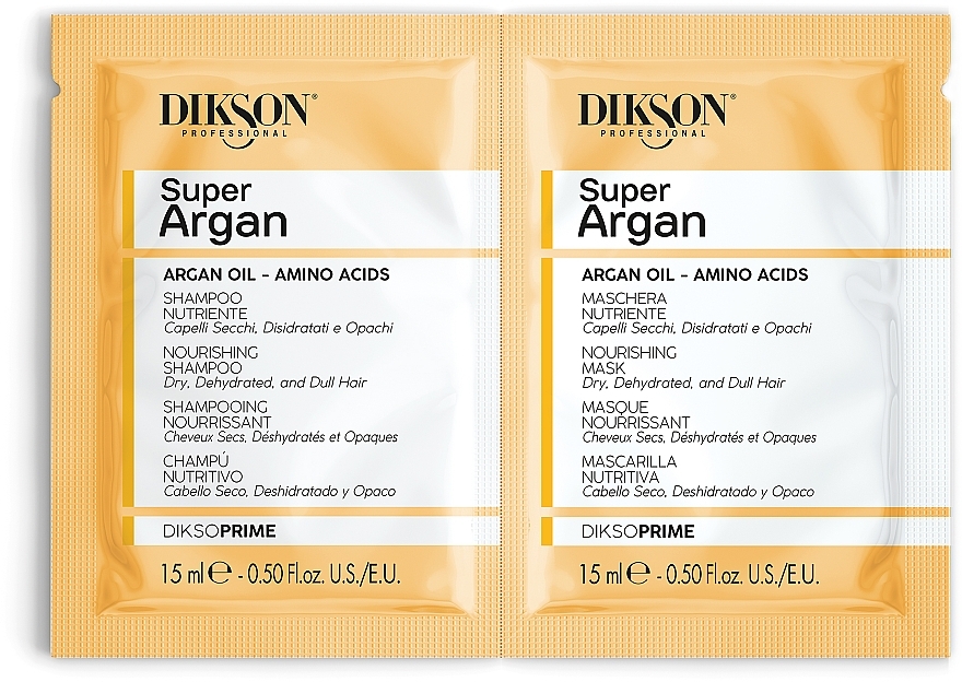 ПОДАРУНОК! Набір - Dikson Super Argan (h/shm/15 ml + h/mask/15 ml) — фото N1