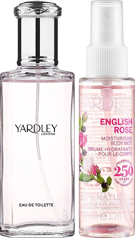 Yardley English Rose - Набор (edt/50ml + spray/50ml) — фото N2