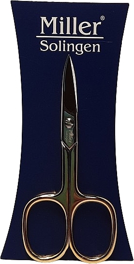Ножиці для нігтів, золото/срібло, довжина 9 см - Miller Solingen — фото N1