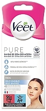 Восковые полоски для бикини - Veet Facial Hair Removal Wax Strips Pure Sensitive Skin — фото N1