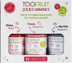 Парфумерія, косметика Toofruit Jolies Mimines Set (nail/polish/ 3*10ml) - Набір