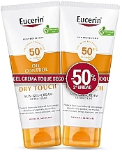 Парфумерія, косметика Набір - Eucerin Eucerin Sensitive Protect Dry Touch Cream Gel SPF50+ (b/cream/2x50ml)