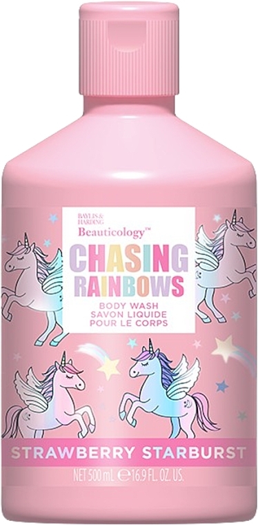 Гель для душу - Baylis & Harding Beauticology Chasing Rainbows Strawberry Starburst Body Wash — фото N1