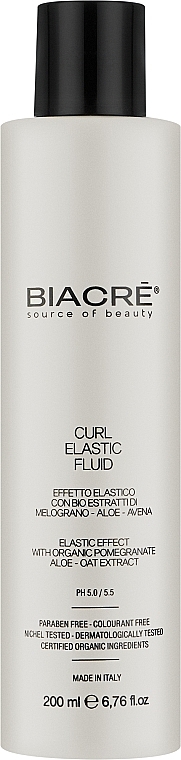 Флюїд для укладання в'юнкого волосся - Biacre Curl Elastic Fluid — фото N1