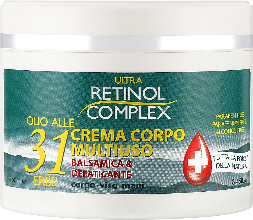 Багатофункціональний крем з оліями трав - Retinol Complex Multipurpose Body Cream Oil With 31 Herbs