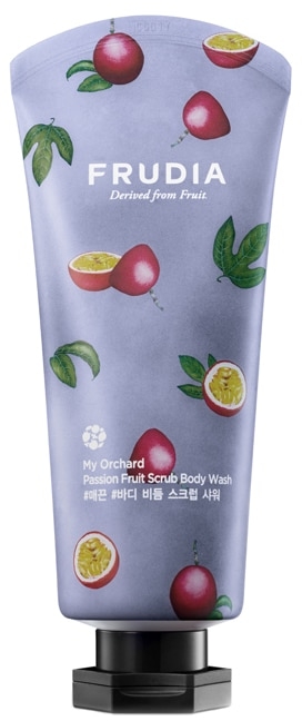 Скрабирующий гель для душа с ароматом маракуйи - Frudia My Orchard Passion Fruit Scrub Body Wash — фото N1