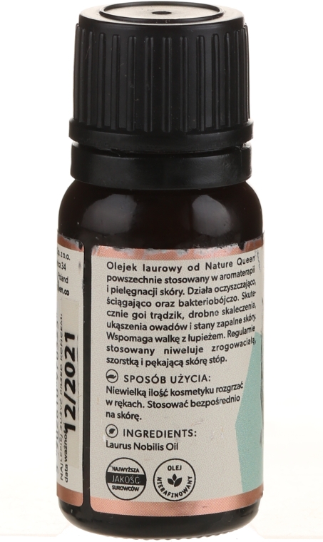 Эфирное масло "Лавровый лист" - Nature Queen Essential Oil Laurel — фото N2