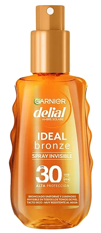 Спрей-бронзатор - Garnier Delial Ideal Bronze Spray Invisile SPF30 — фото N1