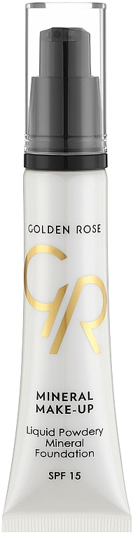 Тональный крем - Golden Rose Liquid Powdery Mineral Foundation SPF 15