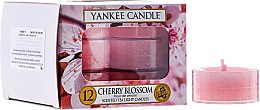 Чайні свічки "Квітуча вишня" - Yankee Candle Scented Tea Light Candles Cherry Blossom — фото N1