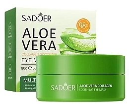 Духи, Парфюмерия, косметика Патчи для глаз с алоэ вера - Sadoer Aloe Vera Collagen Soothing Eye Mask