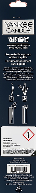 Ароматические палочки - Yankee Candle Cherry Blossom Pre-Fragranced Reed Refill — фото N2