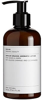 Лосьйон для рук і тіла з ароматом африканського апельсина - Evolve Beauty Hand & Body Lotion — фото N2