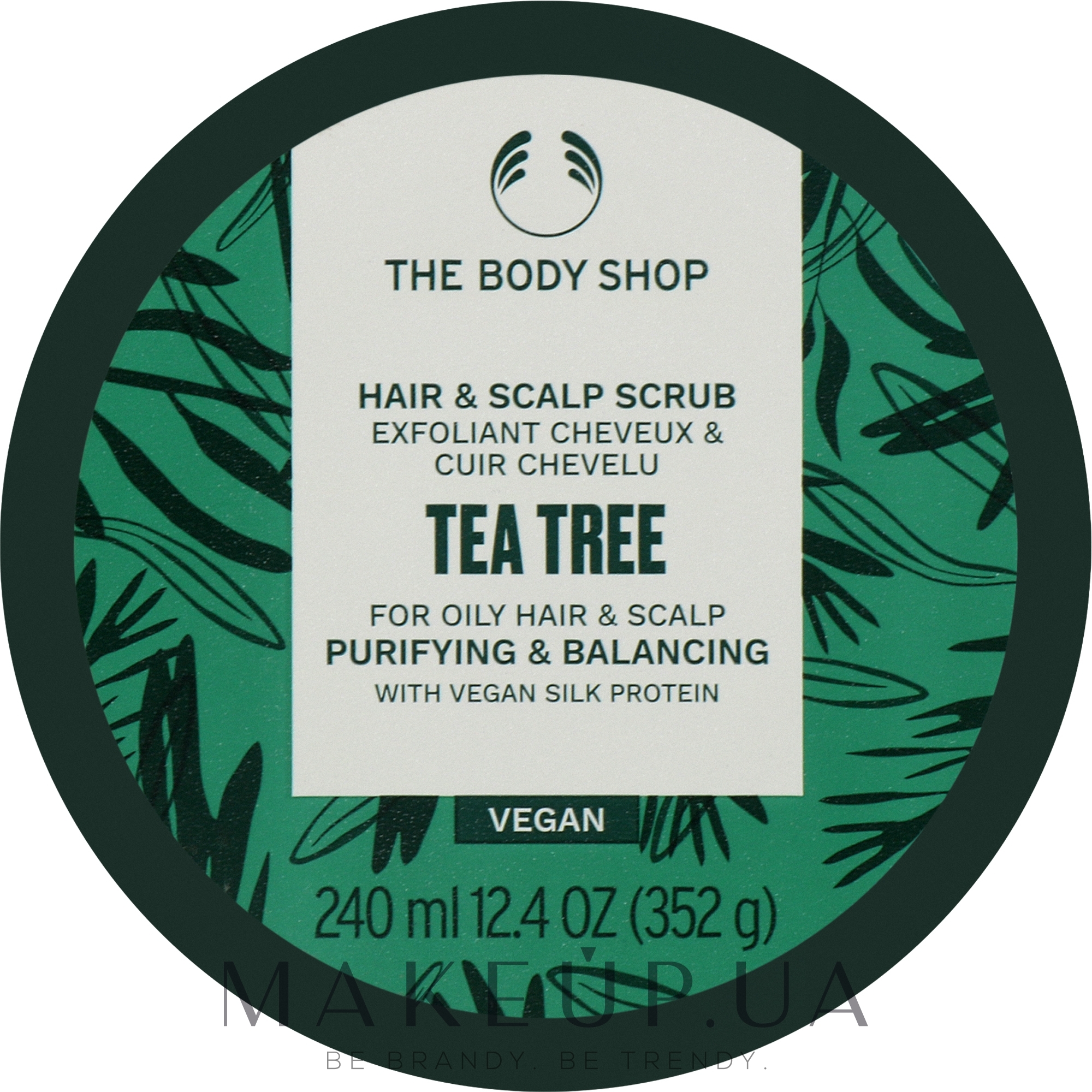 Скраб для волосся і шкіри голови "Чайне дерево" - The Body Shop Tea Tree Purifying & Balancing Hair & Scalp Scrub — фото 240ml