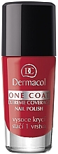 Духи, Парфюмерия, косметика Лак для ногтей - Dermacol One Coat Extreme Coverage Nail Polish