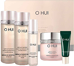 Парфумерія, косметика Набір - O Hui Miracle Moisture Special Gift Set (f/ton/20ml + f/essen/3ml + f/emul/20ml + f/ser/20ml + f/cr/7ml)