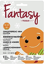 Парфумерія, косметика Живильна тканинна маска для обличчя - masqueBar Fantasy Animalz Gingerbread Man Mask