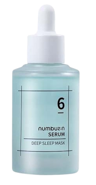 Нічна сироватка-маска для обличчя - Numbuzin No.6 Deep Sleep Mask Serum — фото N1