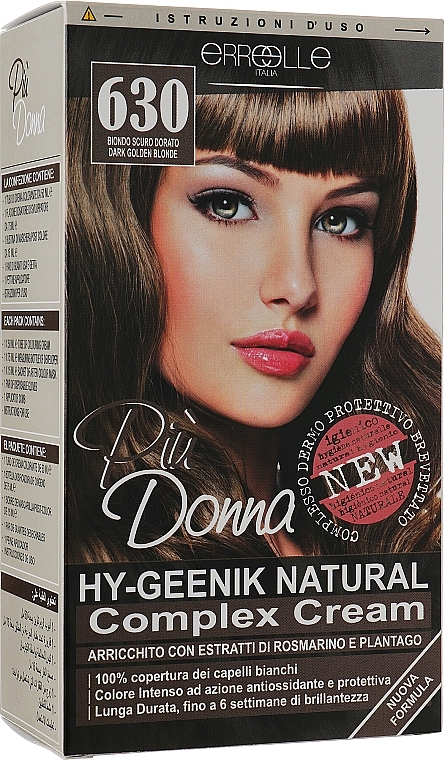 УЦЕНКА Профессиональная крем-краска для волос - Erreelle Italia Piu' Donna Color Cream * — фото N1
