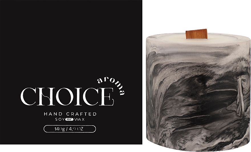 Парфумована свічка "Barbe a Papa", мармур - Choice Aroma Candle — фото N2