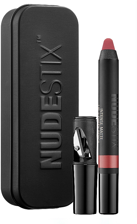 Помада-карандаш для губ и румяна 2в1 - Nudestix Intense Matte Lip + Cheek Pencil — фото N1