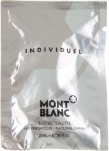 Духи, Парфюмерия, косметика Montblanc Individuel Homme - Туалетная вода (пробник)