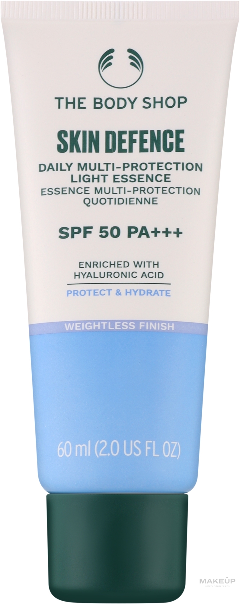 Защитный лосьон для лица - The Body Shop Skin Defence Daily Multi-protection Light Essence SPF 50+ PA++++ — фото 60ml